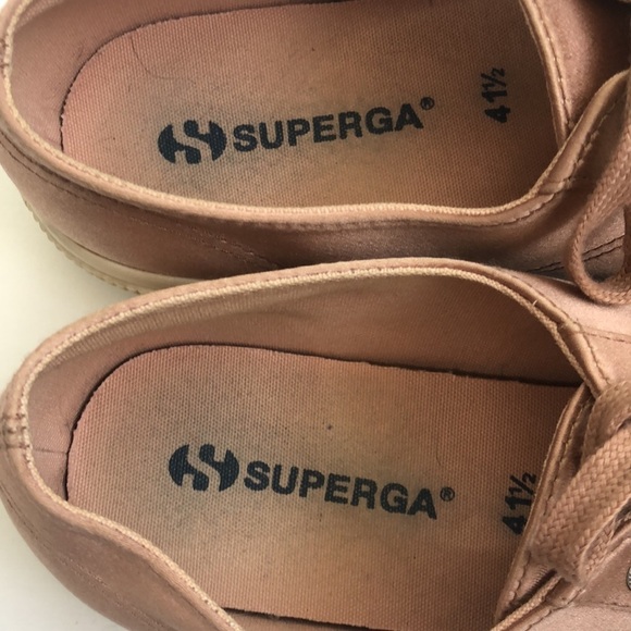 Superga rose satin low top sneakers - Picture 4 of 8